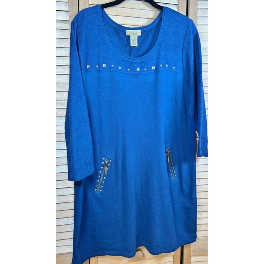 Valerie Stevens Studded Dress with‎ Long Sleeves